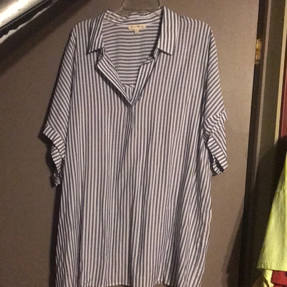 Jane and Delaney 2x striped blouse